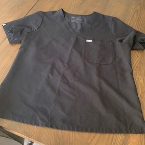 Womens Figs scrub set. Black